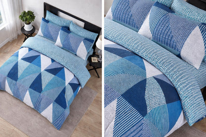 Pure Linen Printed Cotton Bedsheet Set – (3 Pcs)